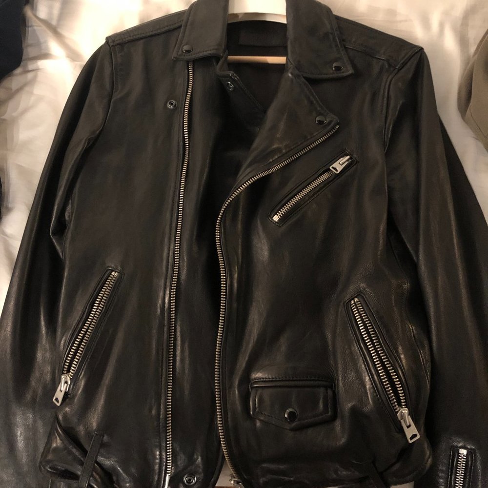 All saints leather jacket